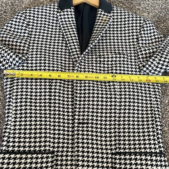 Topman Roe Skinny Fit Houndstooth Suit Jacket - Picture 14 of 16